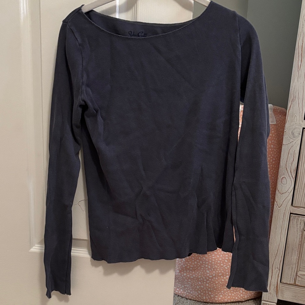 Brandy Melville Dusty Blue Long Sleeve Top